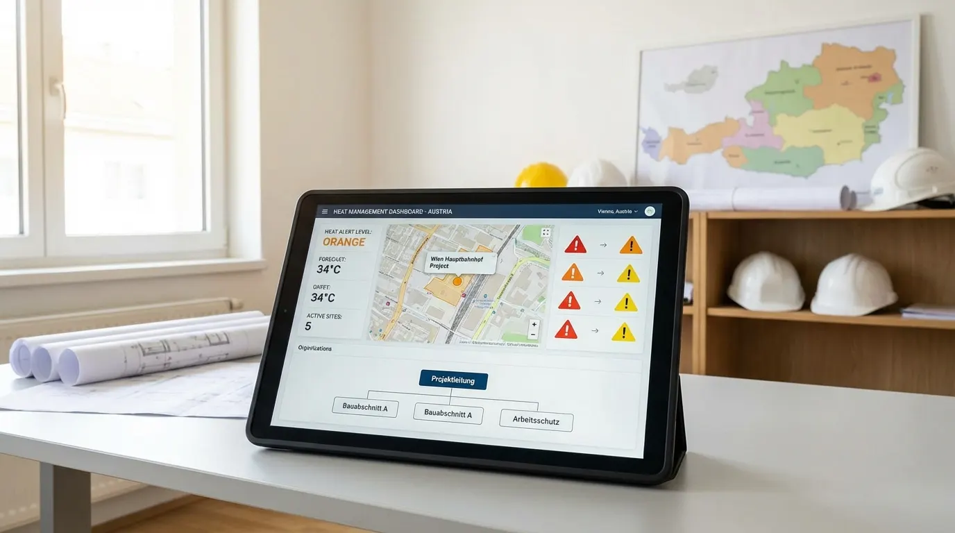 Management-Übersicht auf Tablet